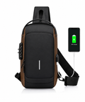 Waterproof Sling Bag for Men with USB Charging Port (CL-103)