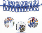 Cloth Drying Rope with Hooks-(pack of 2) (CL-47)