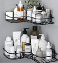 Multipurpose Kitchen Bathroom Corner Shelf Wall Mount Storage Rack