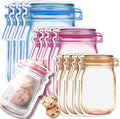Reusable Mason Jar Ziplock Bags-(pack of 3)