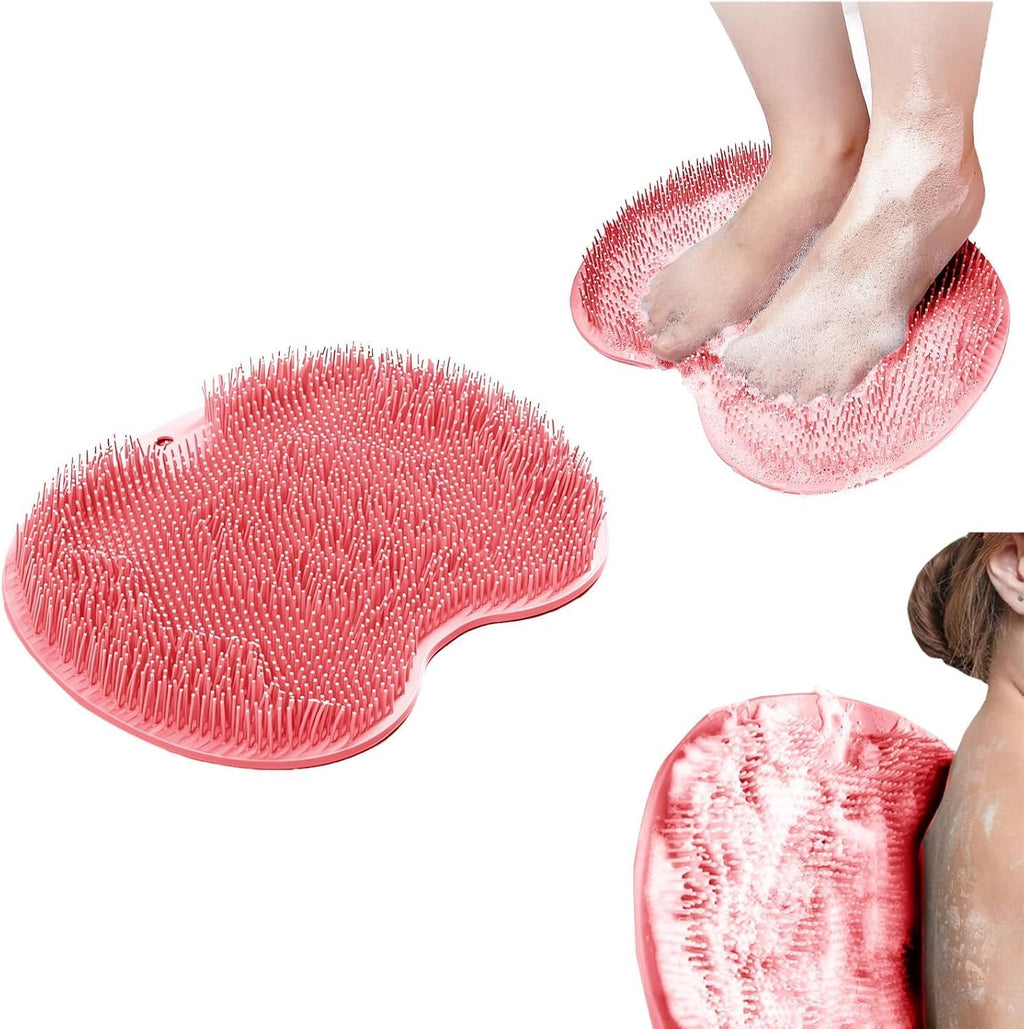 Silicone Shower Foot Scrubber Massage Mat for Bathroom