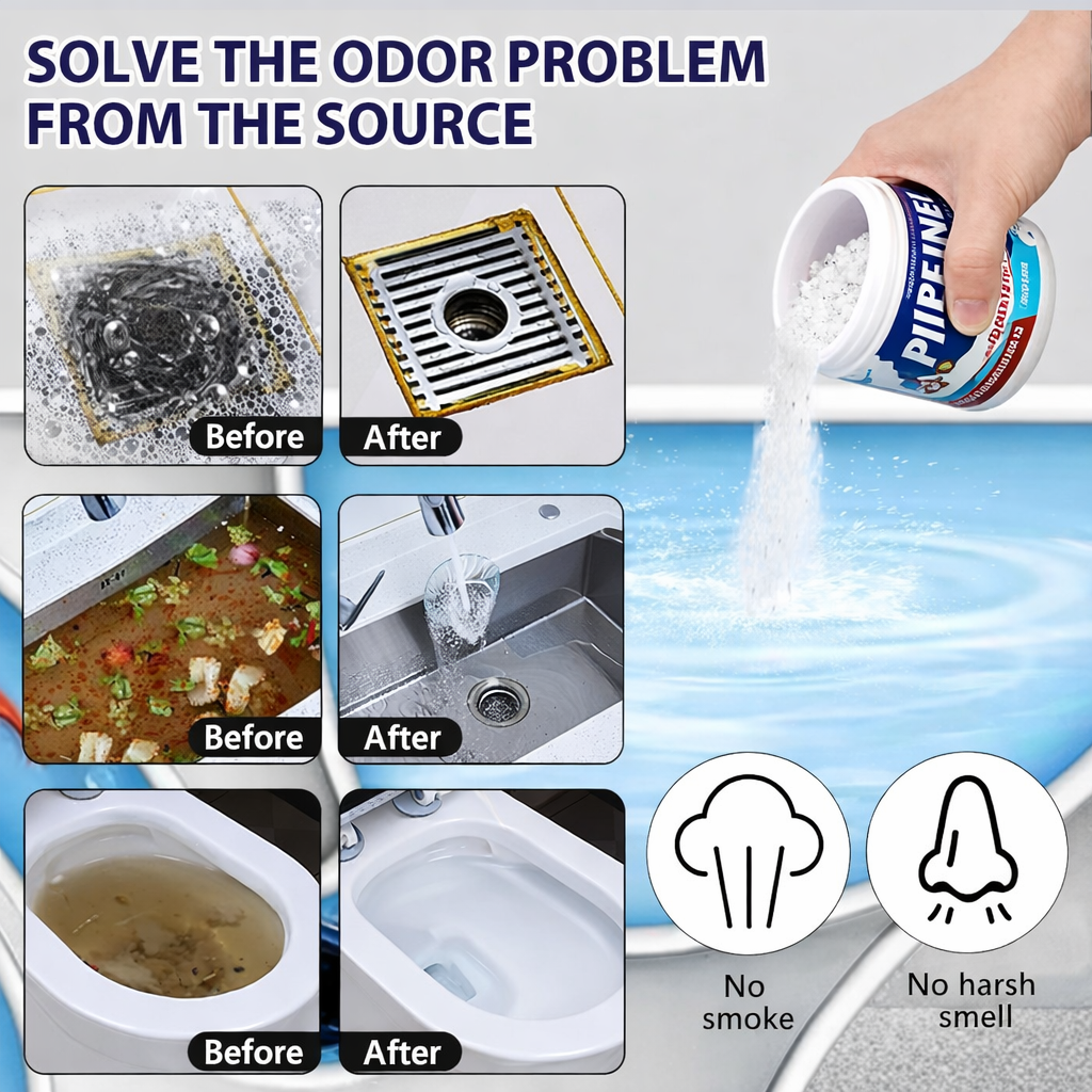 Pipeline Drain Cleaner | Powerful Pipe Unblocker (Buy 1 Get 2 Free) (CL-63)