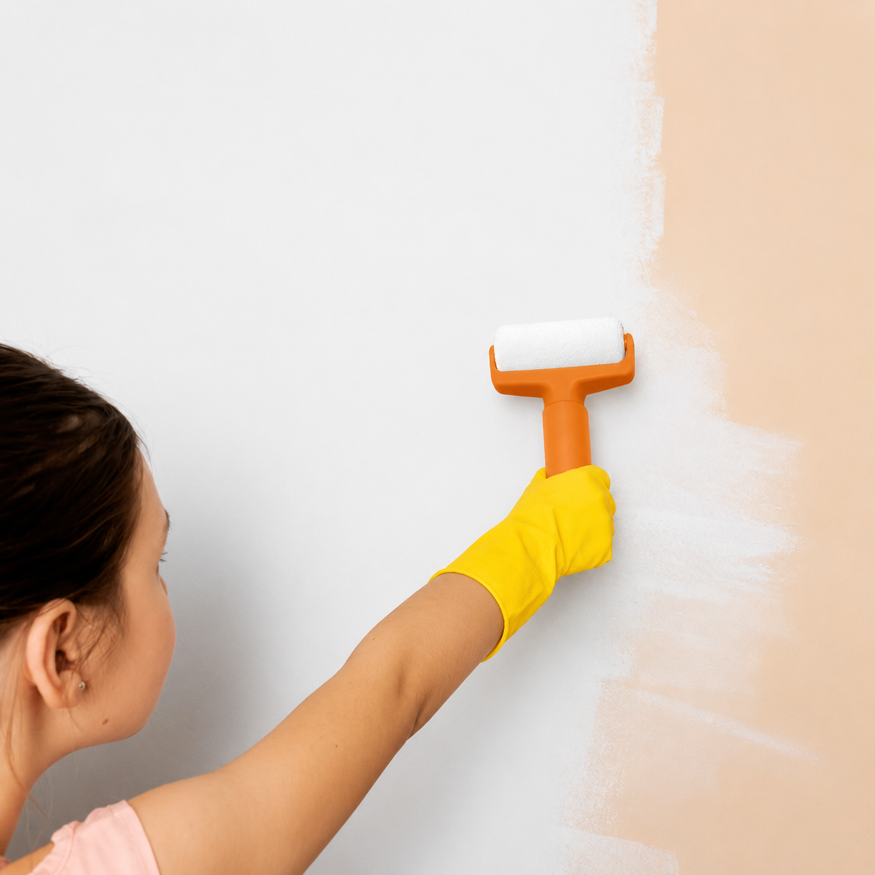 Wall Repair Paint Roller Brush with Paint