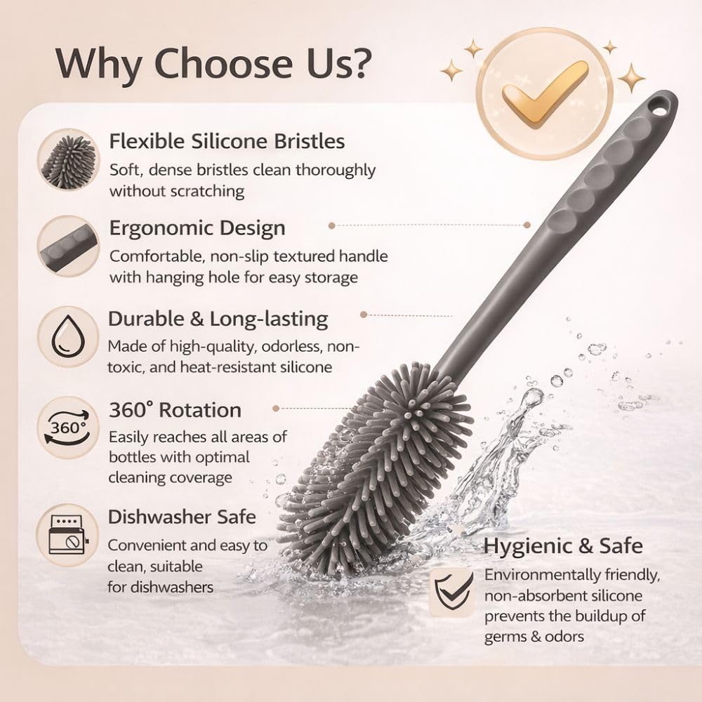 Silicone Bottle Cleaning Brush (CL-59)