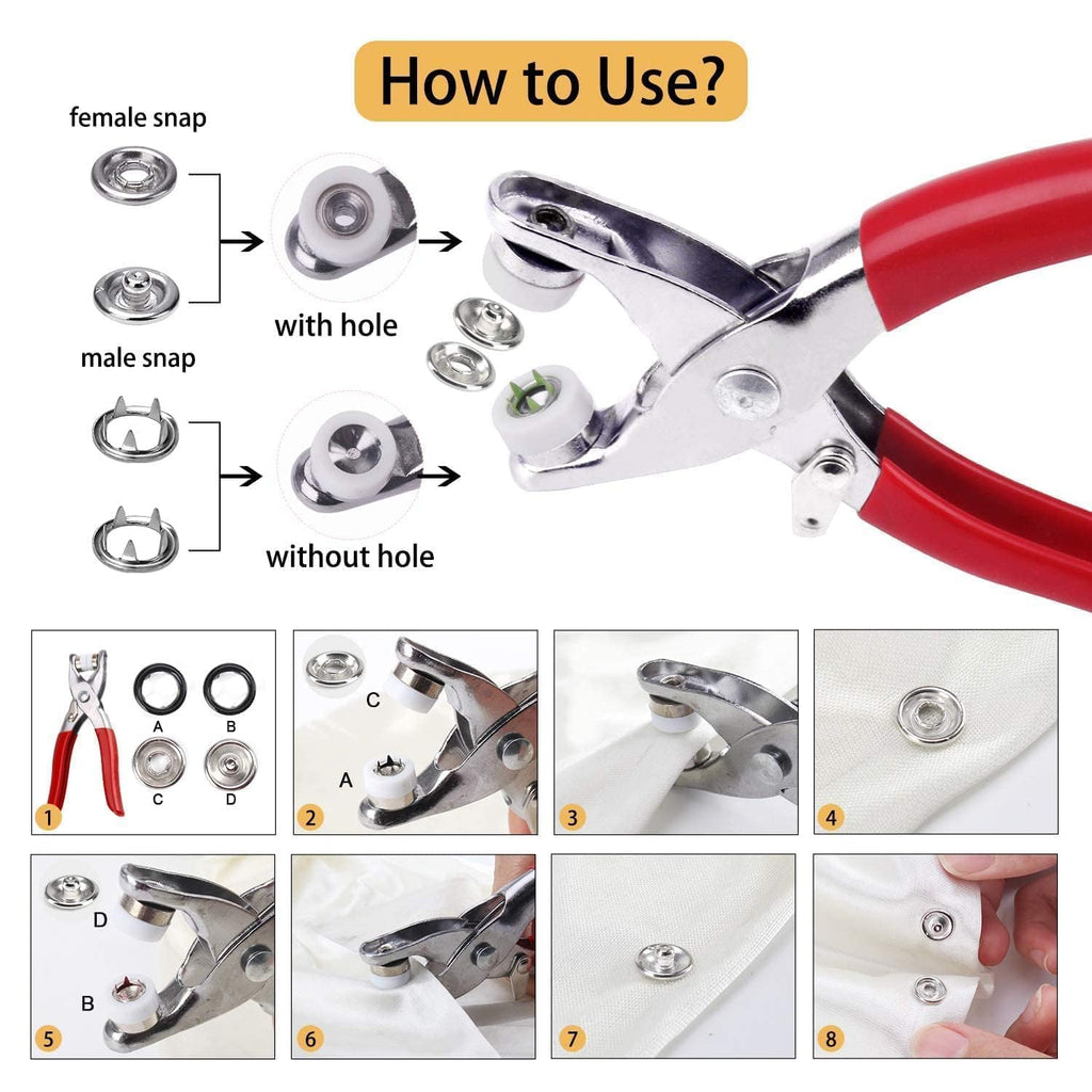Premium Snap Buttons Kit (CL-80)