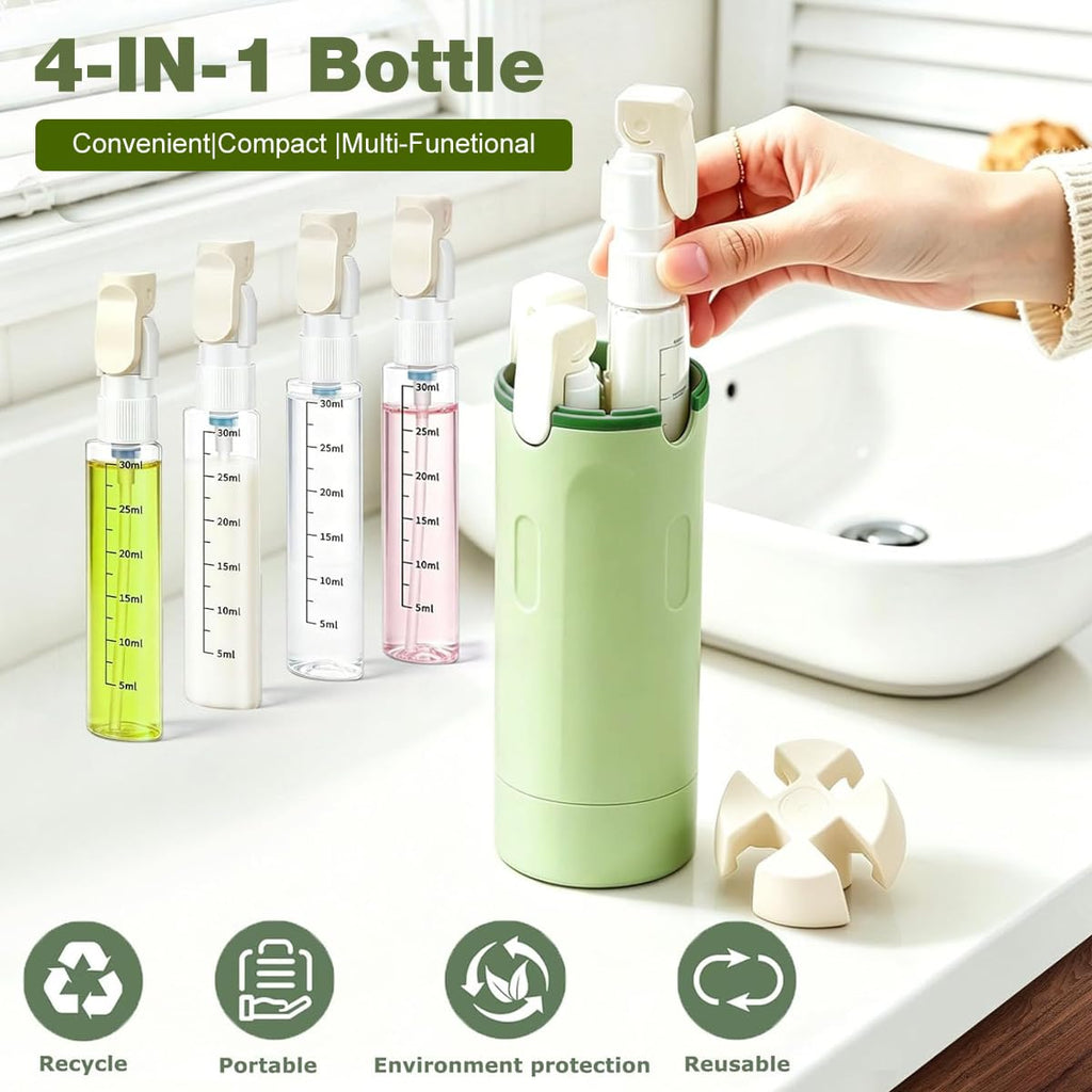 4 in 1 Travel Cosmetics Bottle Kit -(CL-58)