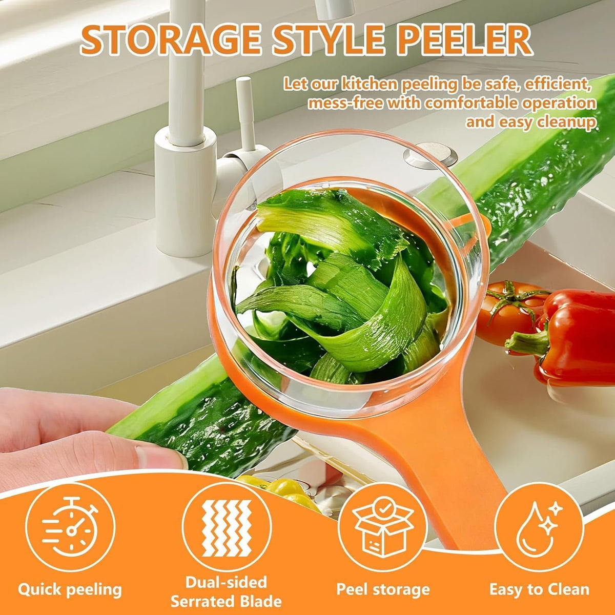 Vegetable Peeler and Fruit Peeler with Storage Box  (CL-89)