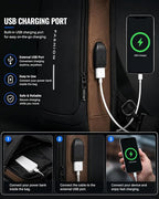 Waterproof Sling Bag for Men with USB Charging Port (CL-103)