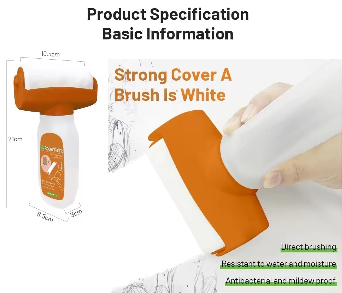Wall Repair Paint Roller Brush with Paint
