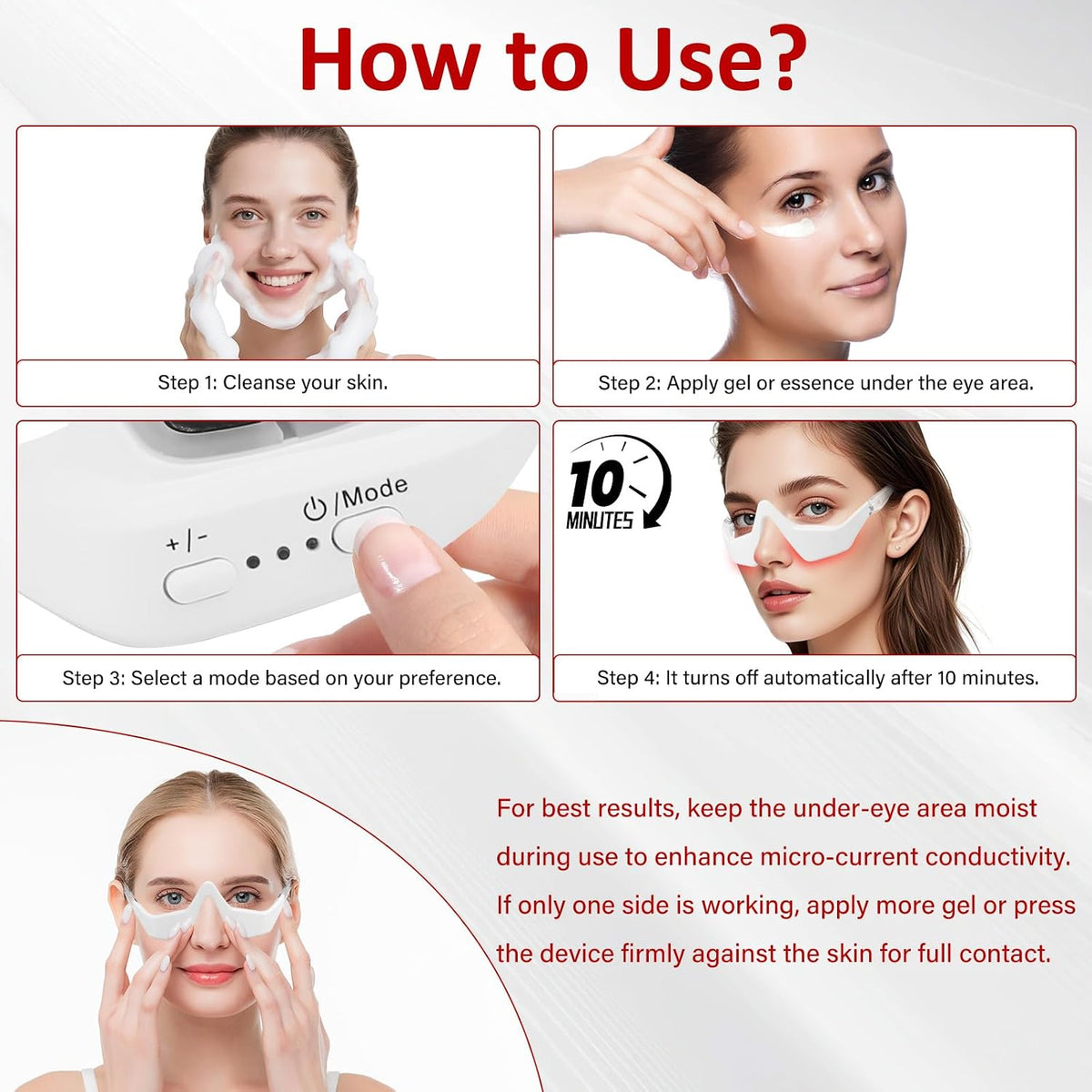Under Eye Red Light Therapy Device (CL-97)