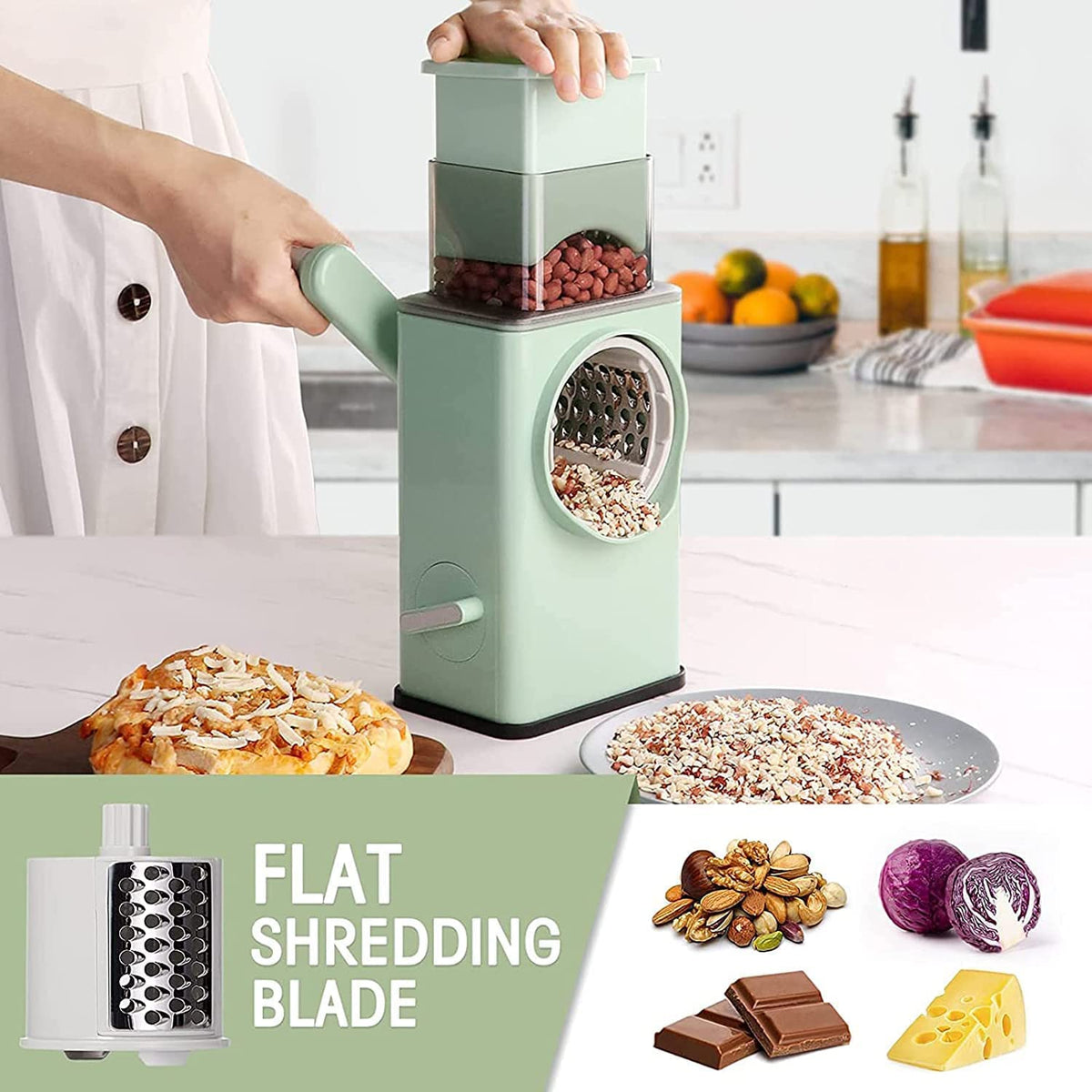 Round Mandoline Slicer for Kitchen Vegetable Slicer  (CL-109)