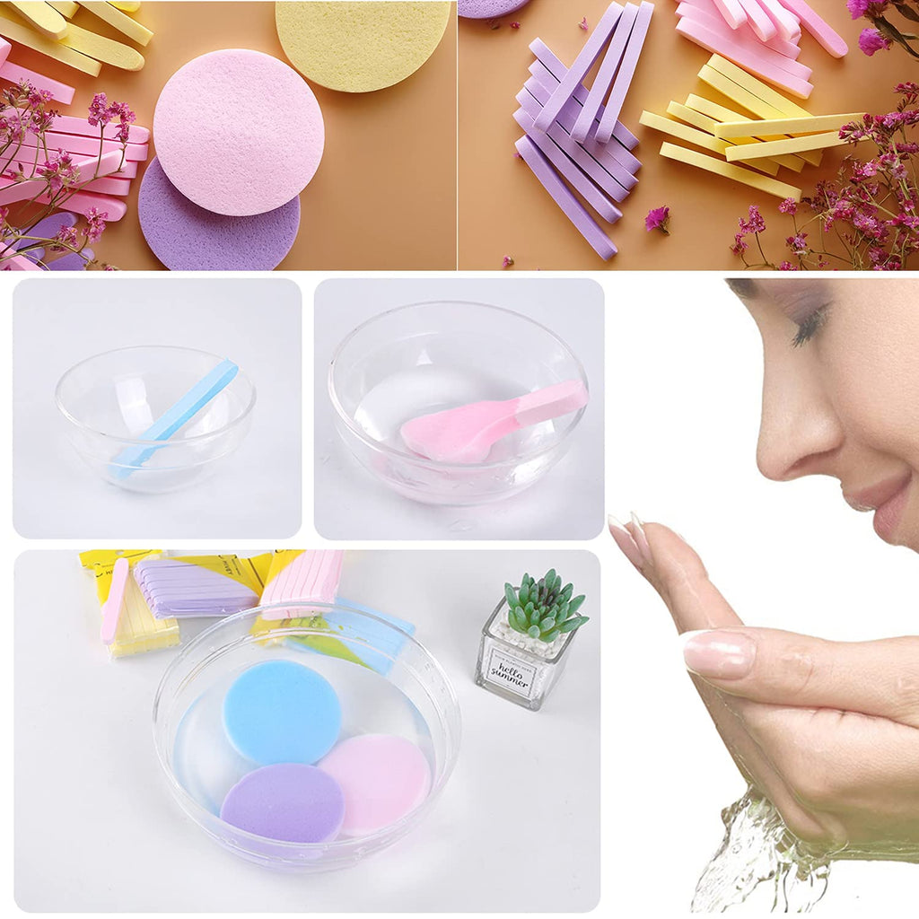 Compressed Facial Sponges For Face Cleansing-(pack of 12)