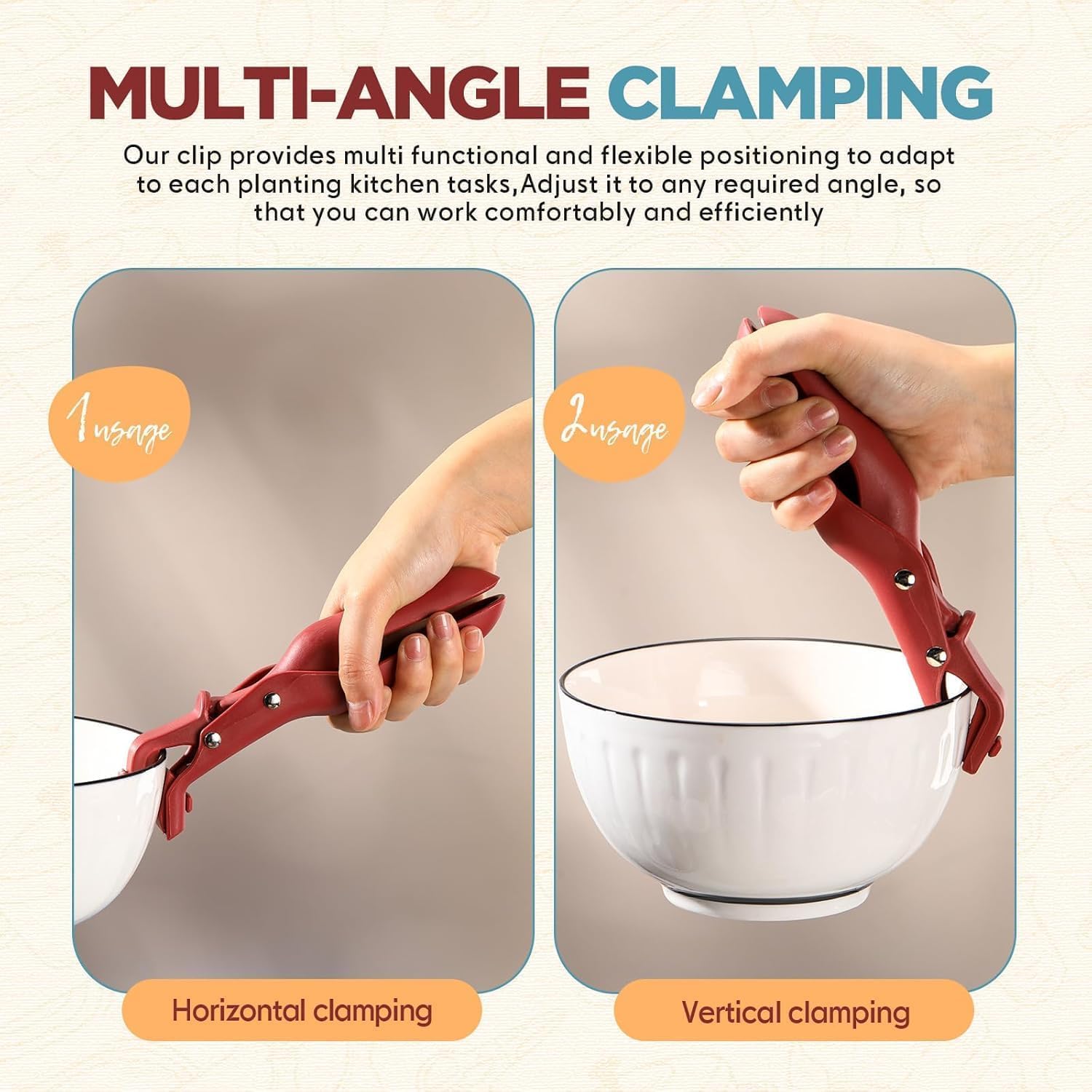 Heavy-Duty Aluminum Hot Plate Gripper Tongs