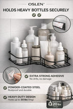 Multipurpose Kitchen Bathroom Corner Shelf Wall Mount Storage Rack (CL-27)