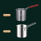 Deep Fryer Pot Pan with Oil Strainer & Thermometer (CL-38)