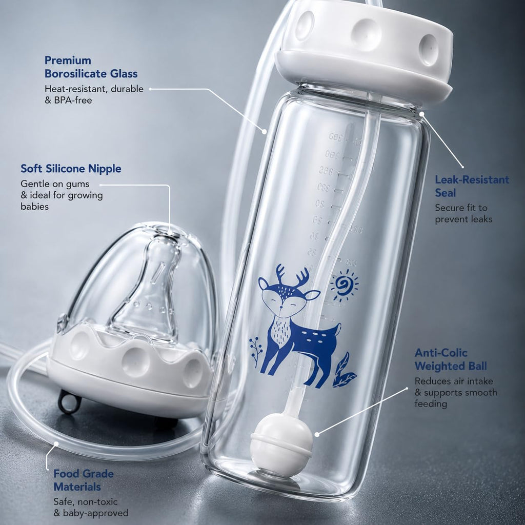 Baby Feeding Bottle with Weighted Straw (CL-110)