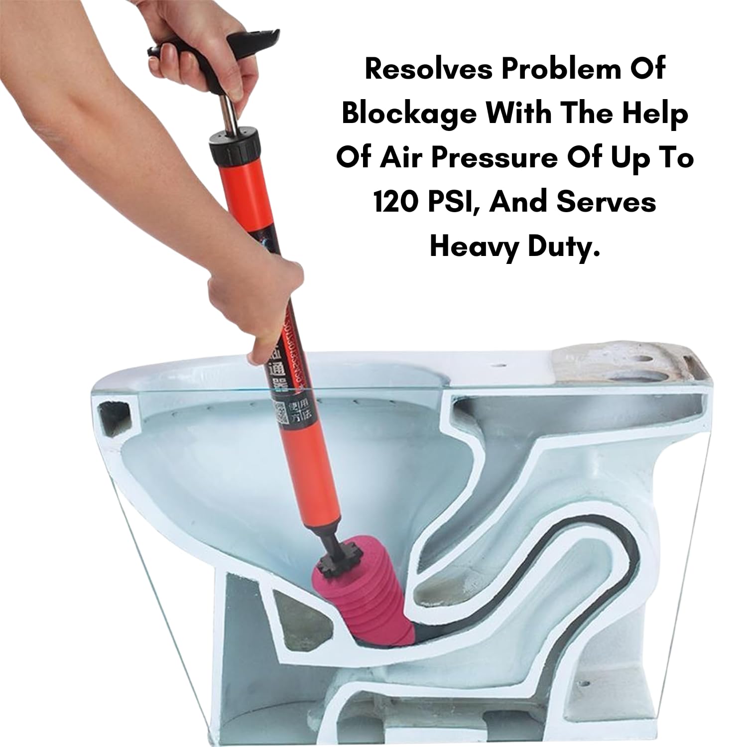 Household High-Pressure Toilet Plunger