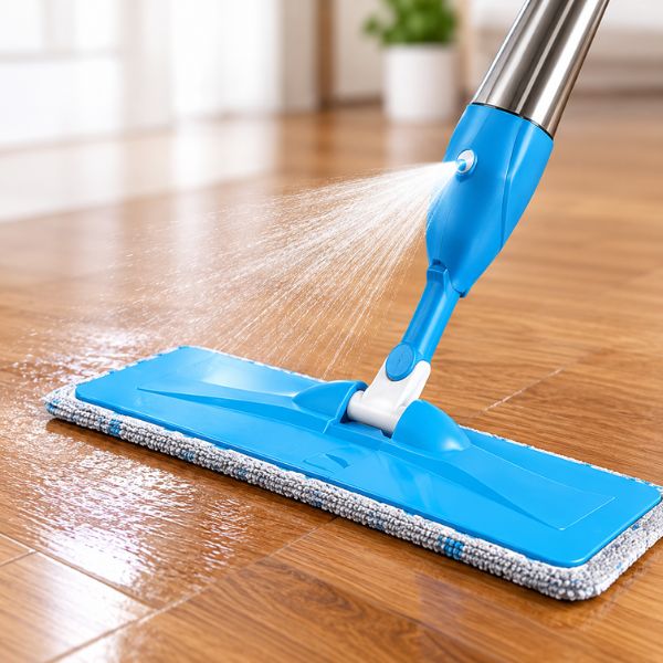 Move the mop to clean and enjoy a spotless floor.