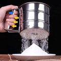 Flour Sifter/Atta Chhani Hand Press Design Stainless Steel