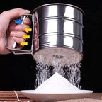 Flour Sifter/Atta Chhani Hand Press Design Stainless Steel