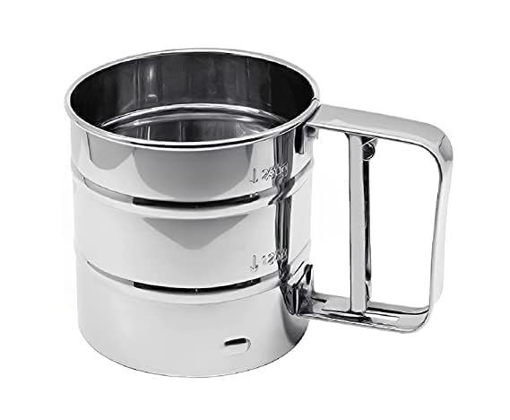 Flour Sifter/Atta Chhani Hand Press Design Stainless Steel