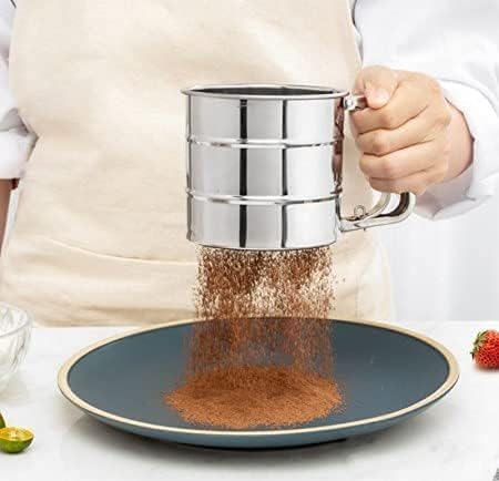 Flour Sifter/Atta Chhani Hand Press Design Stainless Steel