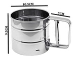 Flour Sifter/Atta Chhani Hand Press Design Stainless Steel