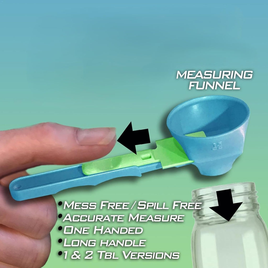 2 in 1 sliding spoon funnel