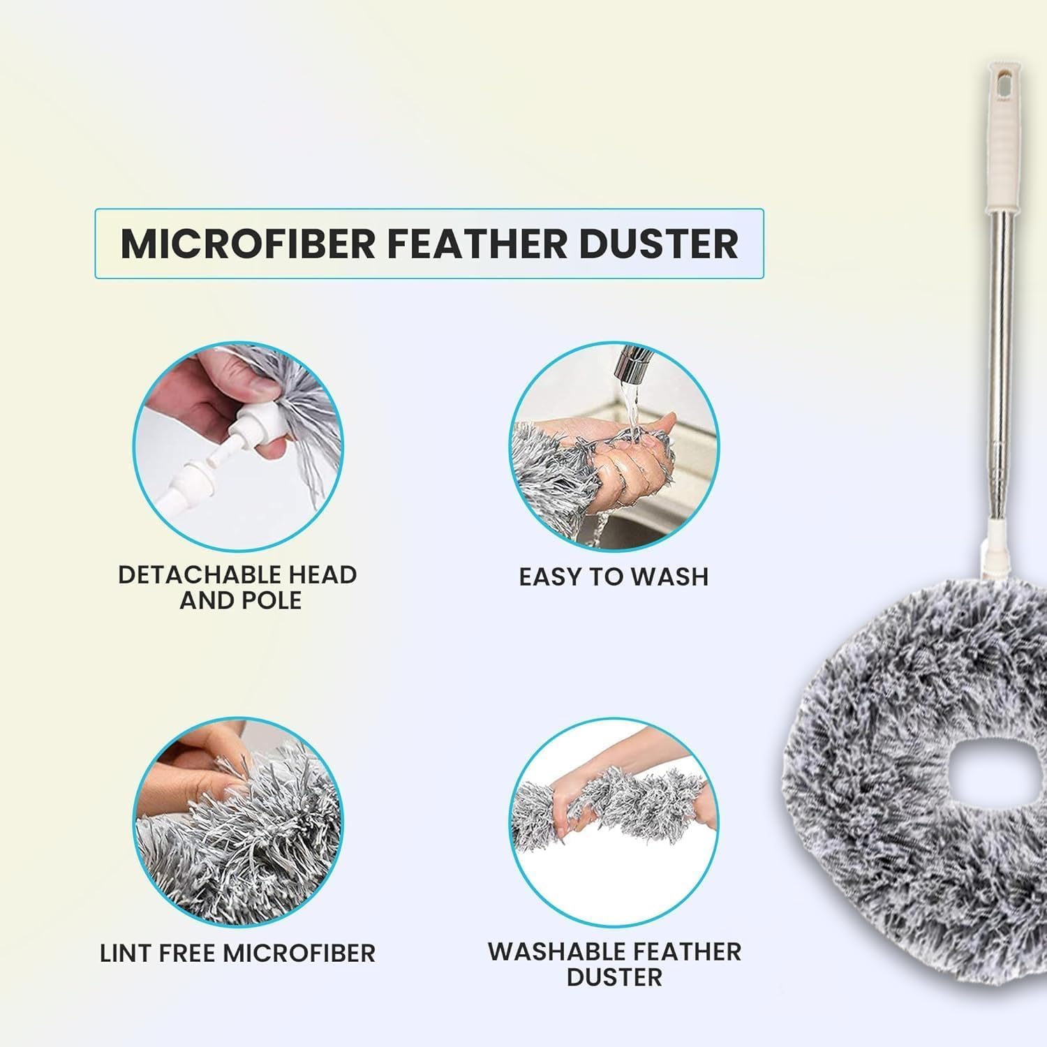 Round Fan Cleaner Brush