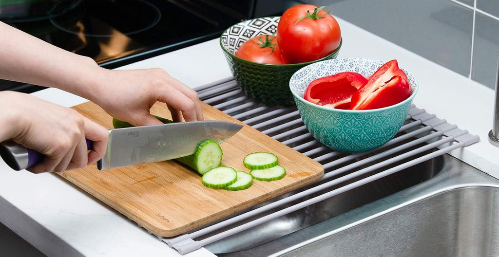 Multipurpose Roll-Up Dish Drying Rack  (CL-102)
