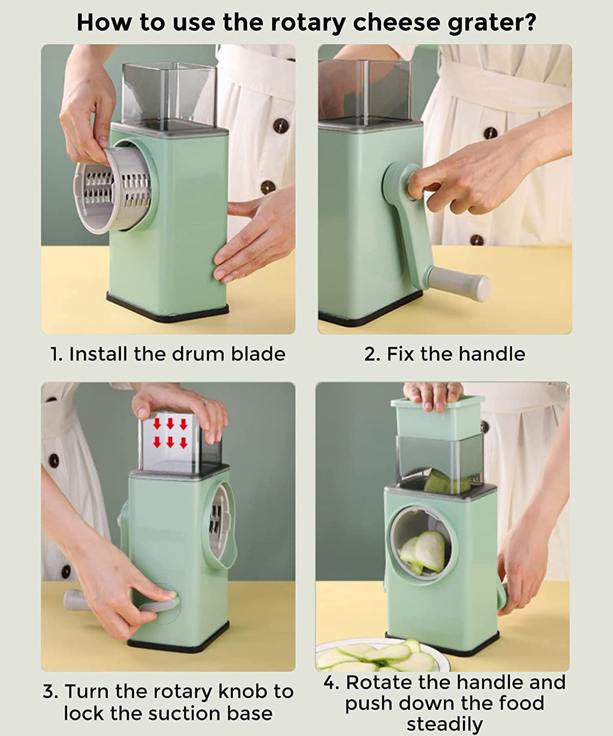 Round Mandoline Slicer for Kitchen Vegetable Slicer  (CL-109)