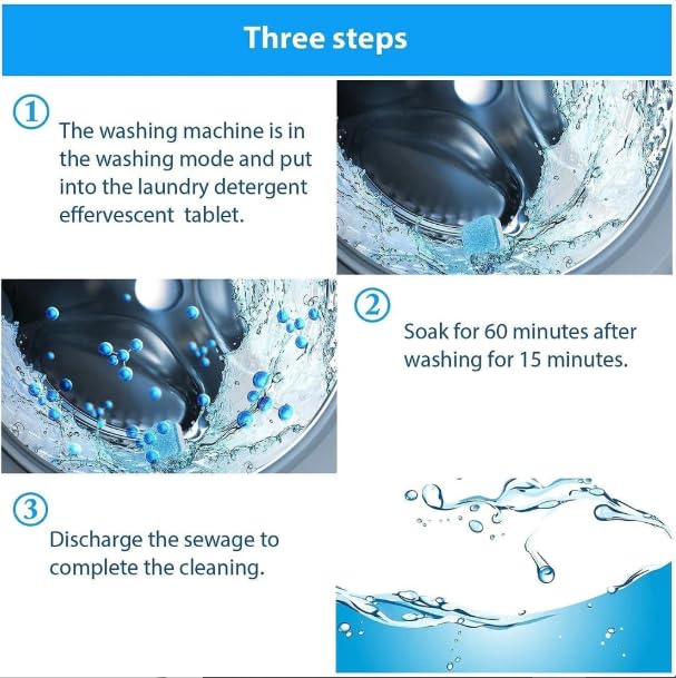 12 Washing Machine Cleaning Tablets Tub Drum Cleaner