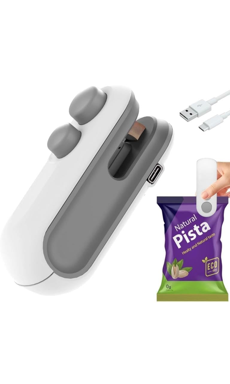 Portable Heat Sealer & Cutter, Food & Snack Storage Bags