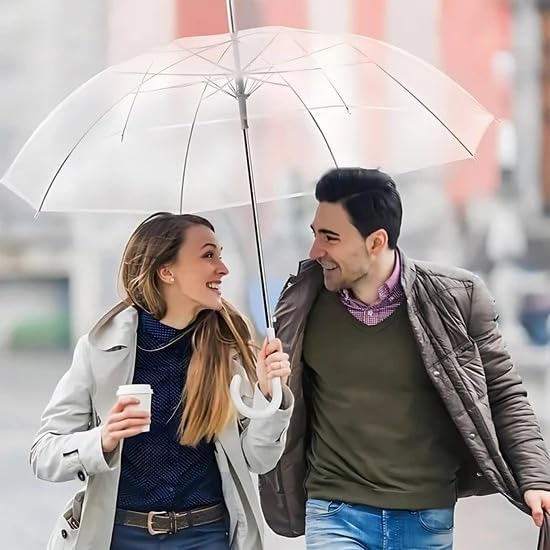 Transparent Bubble Umbrella Windproof Waterproof Clear Dome Rain Umbrella