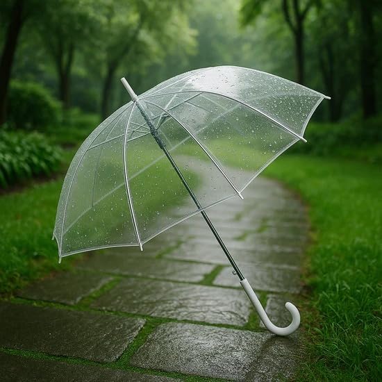Transparent Bubble Umbrella Windproof Waterproof Clear Dome Rain Umbrella