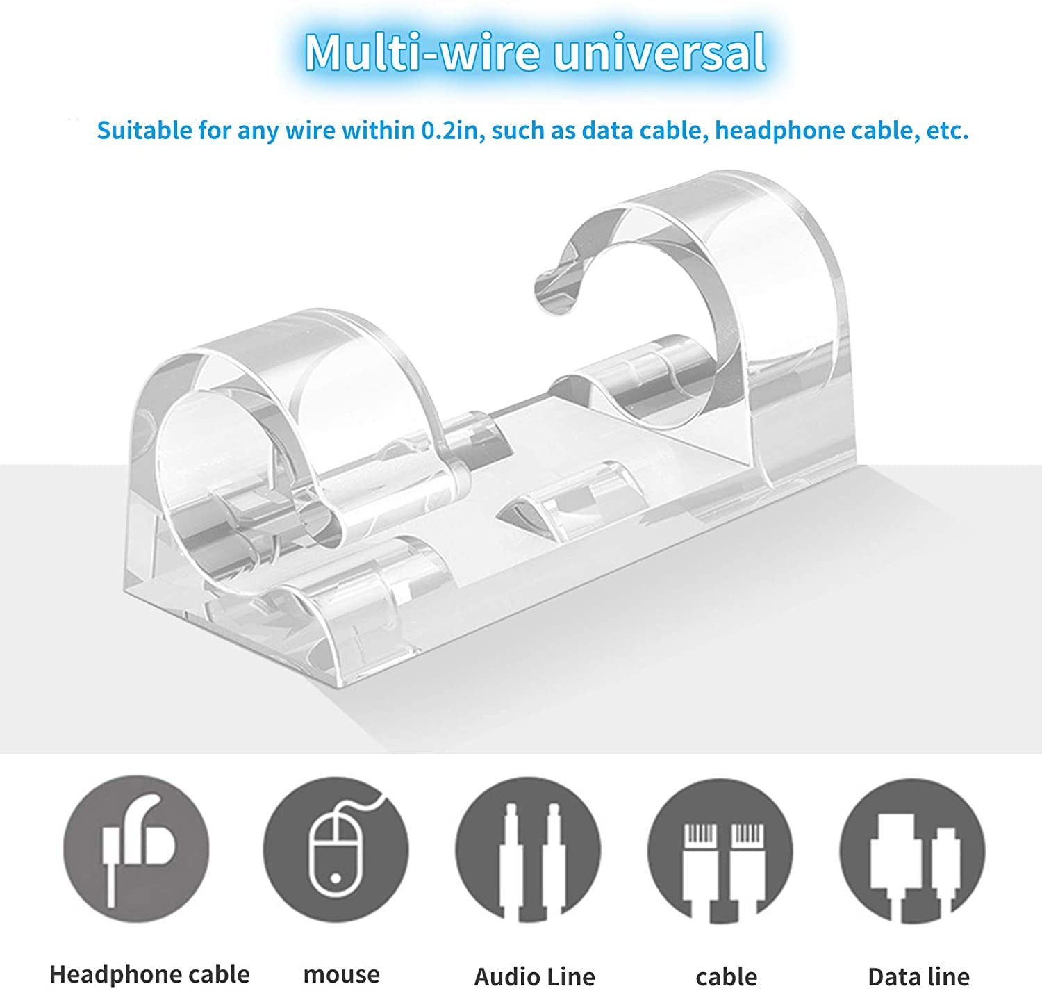 Wire Organizer Cable Management Clip-(Pack of 16)