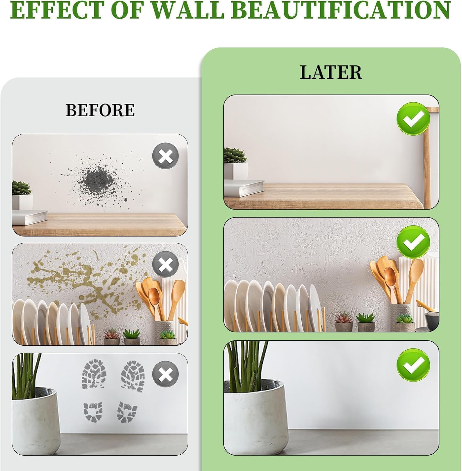 Wall Repair Paint Roller Brush with Paint