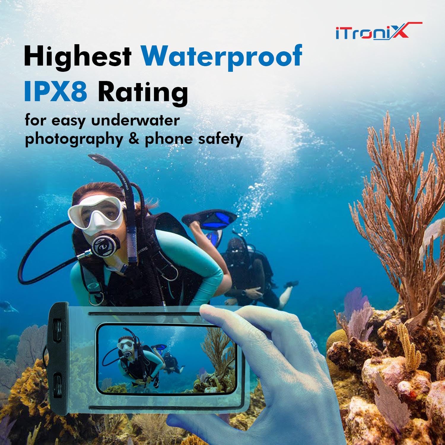 Waterproof Mobile Pouch Cover-Pack of 2 (CL-62)