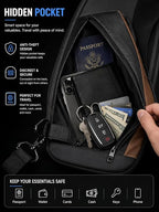 Waterproof Sling Bag for Men with USB Charging Port (CL-103)