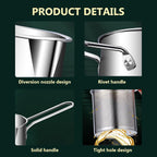 Deep Fryer Pot Pan with Oil Strainer & Thermometer (CL-38)