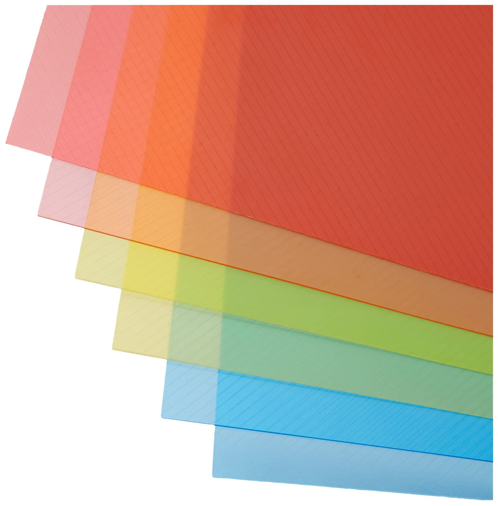 Kuber Industries Plastic Multi Purpose Refrigerator Rectangular Drawer Mats (Multicolour ) - Set of 6 Pcs