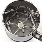 Flour Sifter/Atta Chhani Hand Press Design Stainless Steel