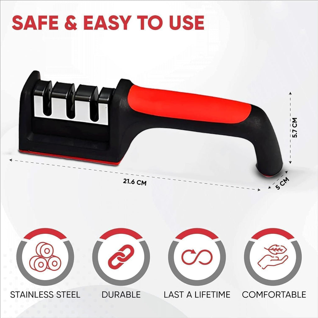Knife Sharpener Tool with 3-Stage System (CL-87)