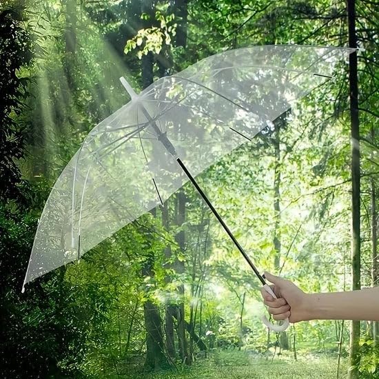 Transparent Bubble Umbrella Windproof Waterproof Clear Dome Rain Umbrella