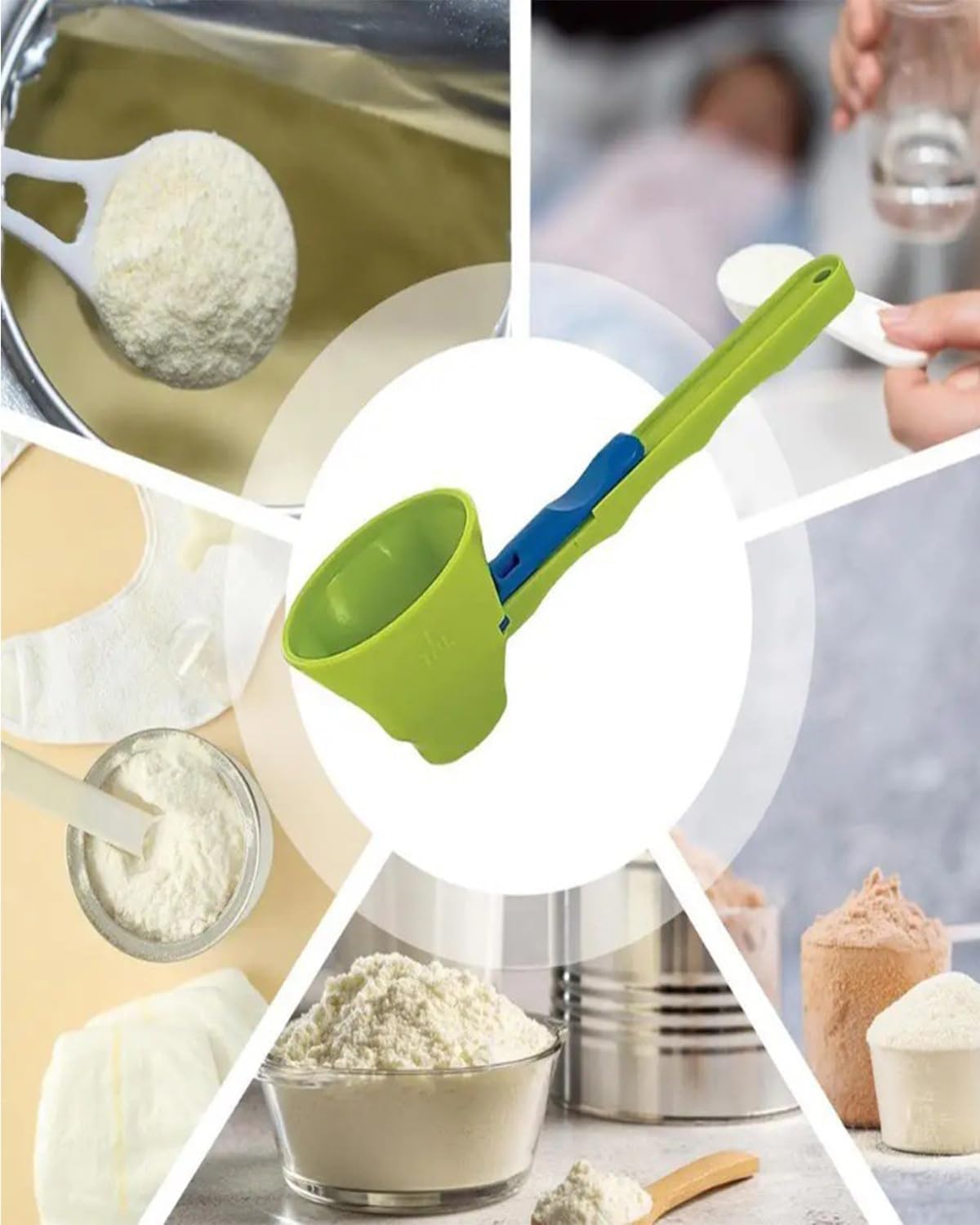 2 in 1 sliding spoon funnel