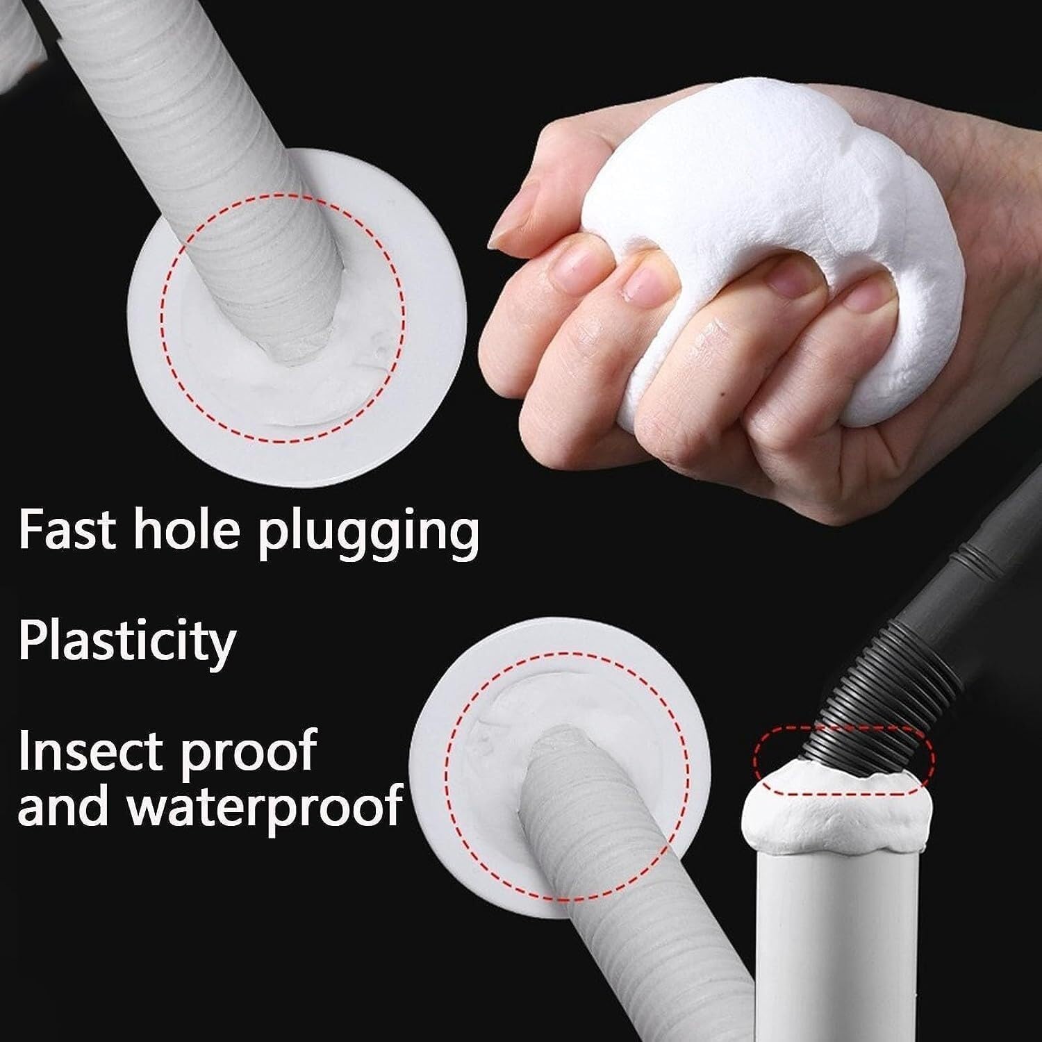 Waterproof Wall Hole Sealing Glue Mud Clay
