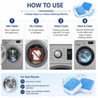 12 Washing Machine Cleaning Tablets Tub Drum Cleaner