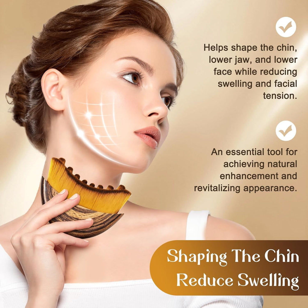 Lymphatic Contour Face Brush ‚Äì Jawline Sculpting & Facial Massage Tool for Face & Neck (CL-76)