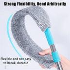 Gap Dust Cleaner Under Appliance Microfiber Duster Dust Brush with Extension Pole