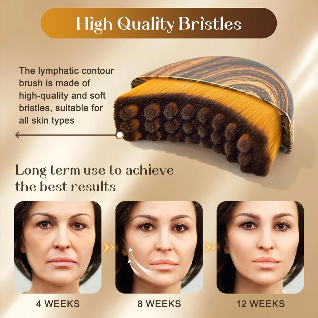 Lymphatic Contour Face Brush ‚Äì Jawline Sculpting & Facial Massage Tool for Face & Neck (CL-76)